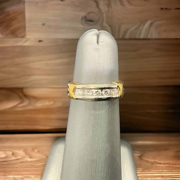 14kt Bi-Color Gold Anniversary Band