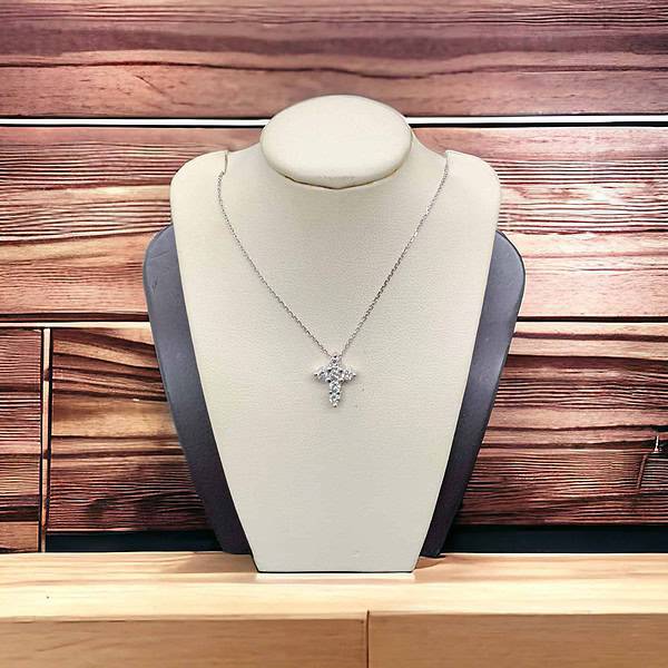 14kt White Gold Cross Cross Platinum Jewelers MS