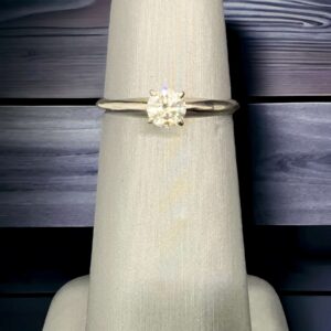 Bridal 14kt White Gold Diamond Solitaire Ring – Tiffany Mounting Bridal Platinum Jewelers MS