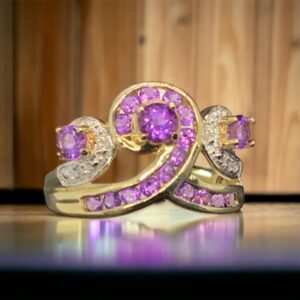 14kt Yellow Gold Amethyst Jewelry Amethyst Platinum Jewelers MS