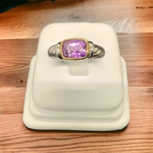 Amethyst Bezel Ring Amethyst Platinum Jewelers MS