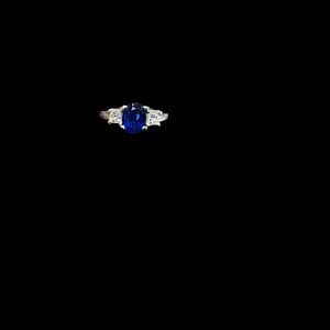 Sapphire Diamond Sapphire Platinum Jewelers MS