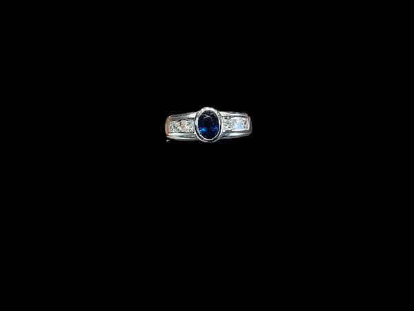 Sapphire Diamond Ring