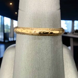 14kt Yellow Gold – Custom Wedding Band Bridal Platinum Jewelers MS