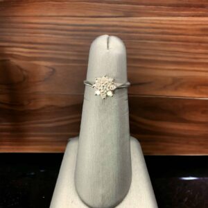 Diamond Flower Ring Insight Platinum Jewelers MS