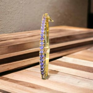 Stunning Tanzanite Bangle Bangle Platinum Jewelers MS