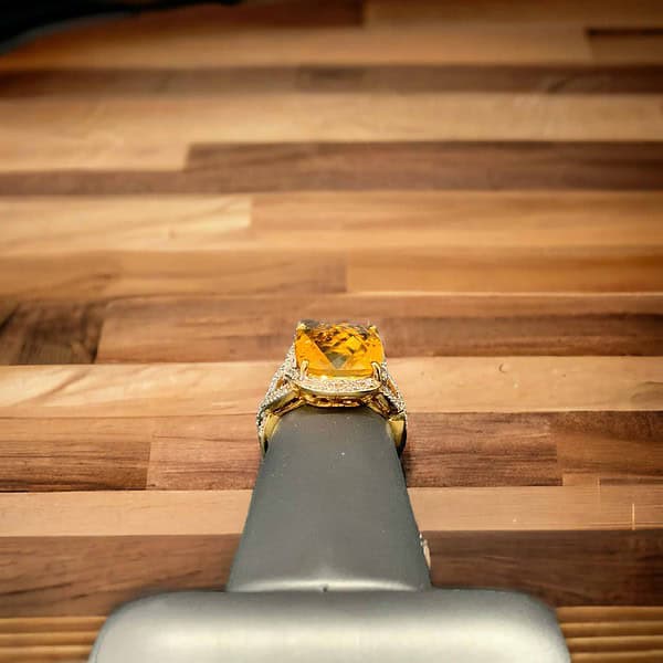 14kt Yellow Gold Citrine Insight Piece - Exquisite Jewelry - Image 2