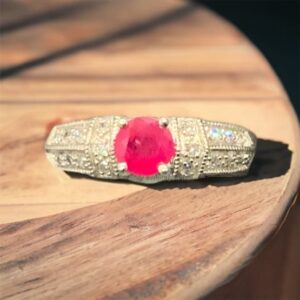 Ruby Diamond Ring Ruby Platinum Jewelers MS