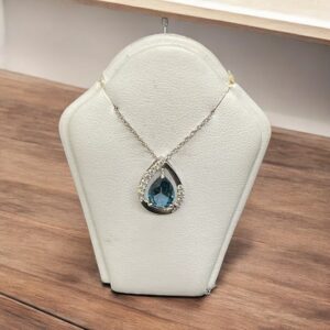 Blur Topaz Pendant Blue Topaz Platinum Jewelers MS