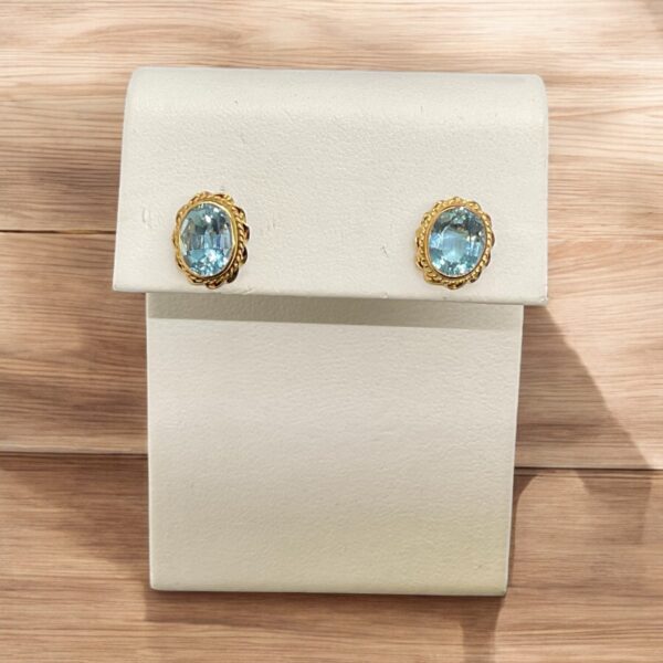 Blue Topaz Earrings Blue Topaz Platinum Jewelers MS