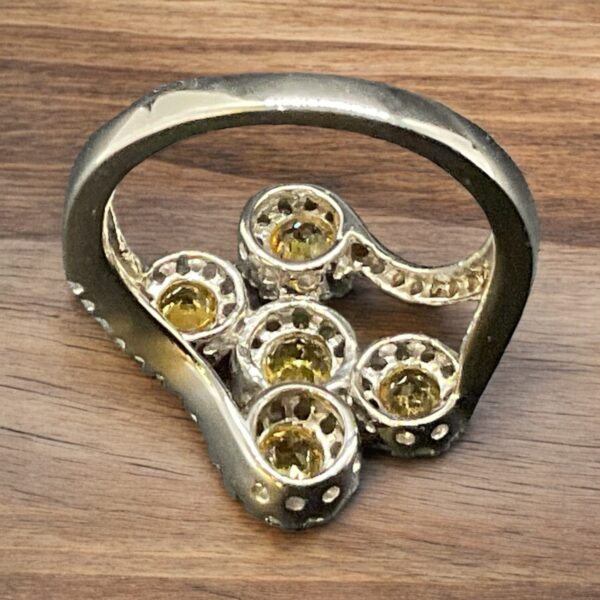 Halo Citrine Ring - Image 3