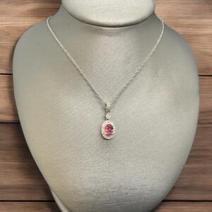 Pink Tourmaline Pendant Pendants Platinum Jewelers MS