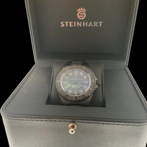 STEINHART Ocean One Titanium GMT Phantom 42MM Green Automatic Swiss Mens Platinum Jewelers MS