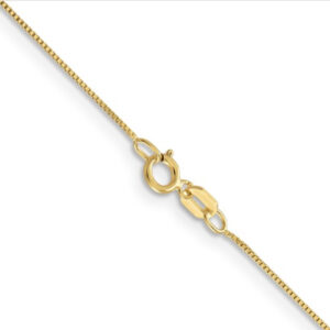 10K 26” .50 MM Box Chain Gold Jewelry Platinum Jewelers MS