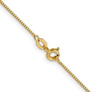 14kt Yellow Gold 20” .80 MM Box Chain Gold Jewelry Platinum Jewelers MS