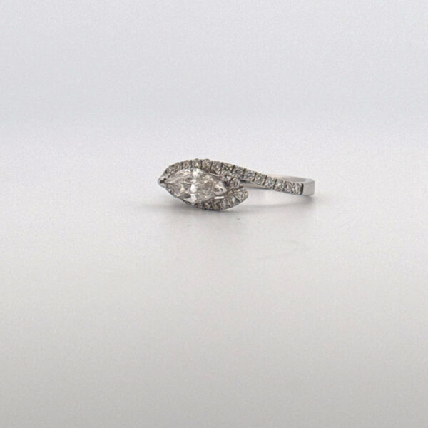 18kt White Gold Diamond Bridal Ring - Image 4