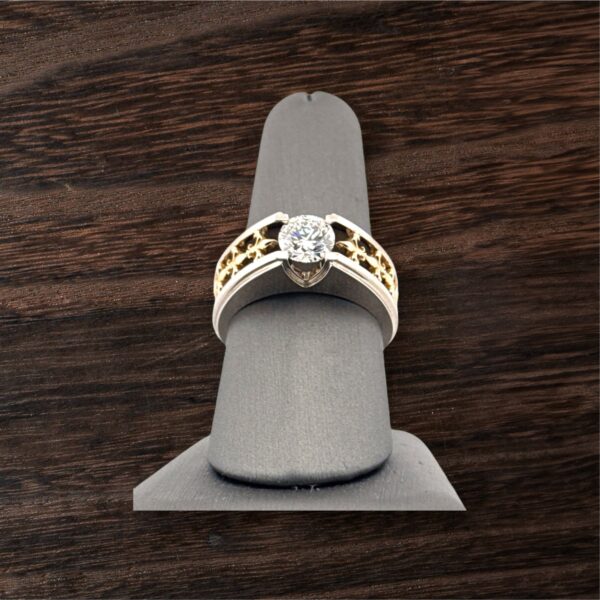 Diamond Men's Fleur-de-lis Ring (Made to Order)