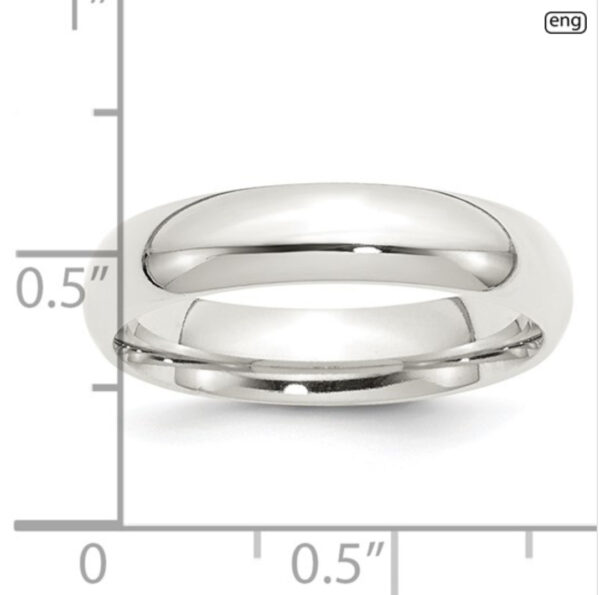 Sterling Silver Comfort Fit Men’s Wedding Band Bridal Platinum Jewelers MS