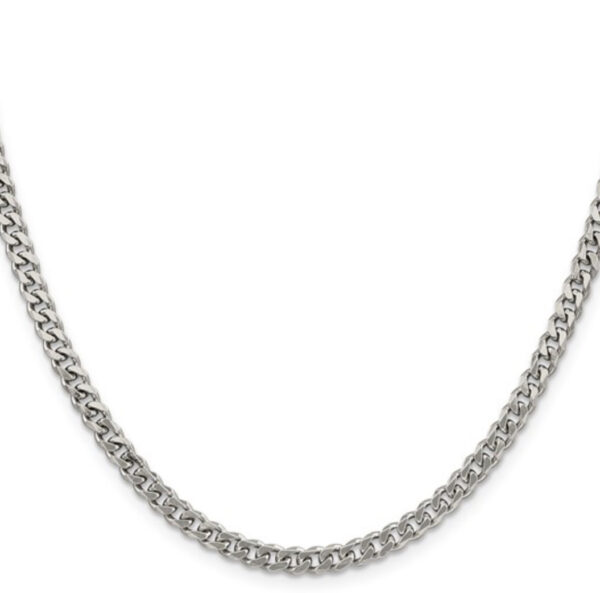 Sterling Silver 4.5 MM Curb Link Necklace Necklace Platinum Jewelers MS