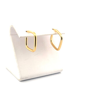 10K Yellow Gold Square Hoop Earrings – Exquisite in Gold Jewelry Category Earrings Platinum Jewelers MS