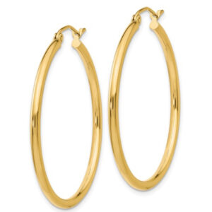 2 MM Gold Hoops Gold Jewelry Platinum Jewelers MS