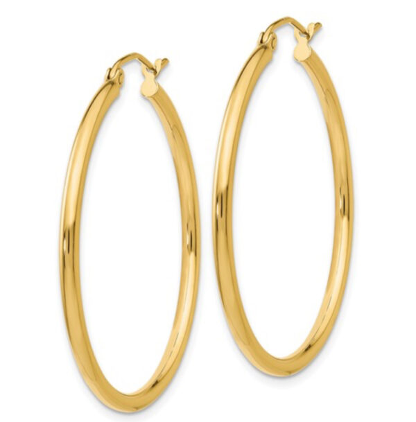 2 MM Gold Hoops Gold Jewelry Platinum Jewelers MS