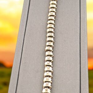 10kt Yellow Gold 1.00 Carat Total Weight Diamond Bracelet Bracelets Platinum Jewelers MS