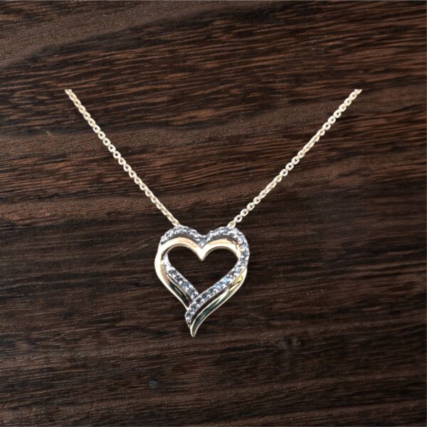 Diamond Heart Pendant Diamond Fashion Heart Platinum Jewelers MS