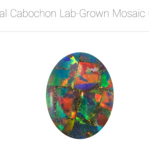 CALIBRATED CABOCHON Lab Grown Black Opal Opal Platinum Jewelers MS