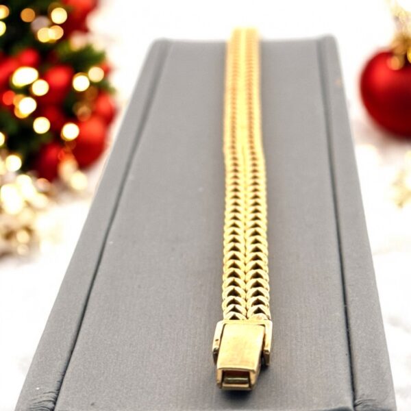 10kt Yellow Gold Micro Cuban Men's Bracelet 8.25" - 7mm