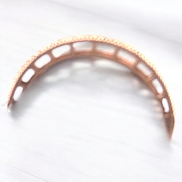 Bridal 14kt Rose Gold Halo Ring - Image 2