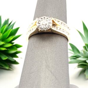 Bridal Set 14kt Yellow Gold Bridal Platinum Jewelers MS