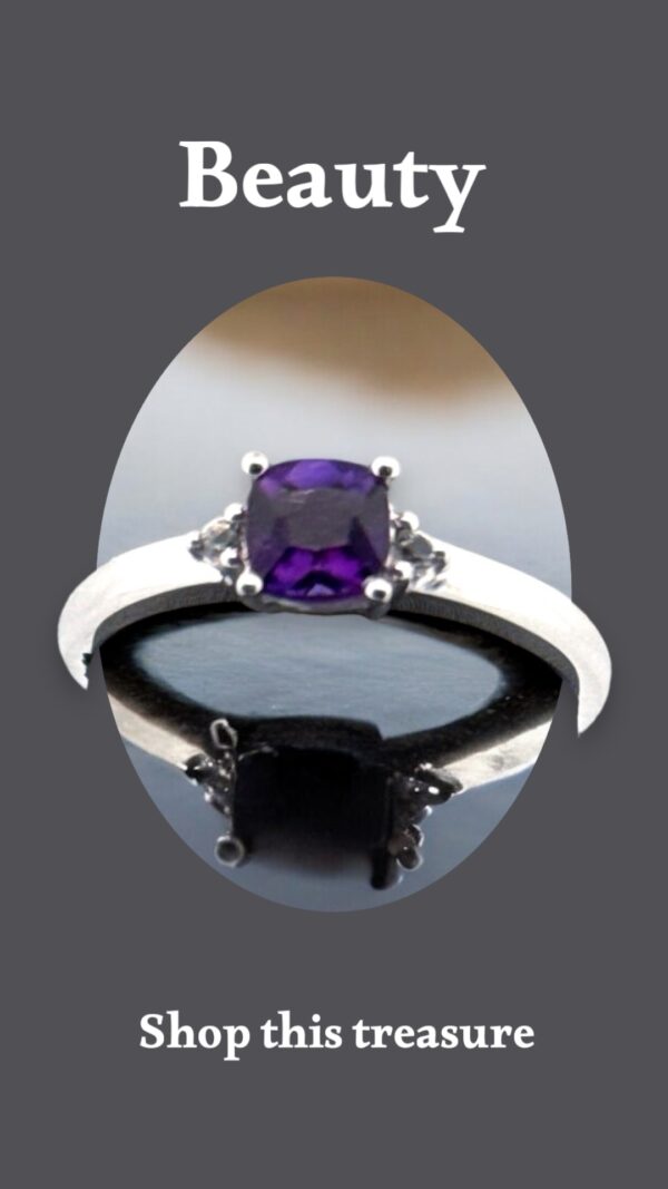 Amethyst and White Topaz w/ Accent Stones - Image 4