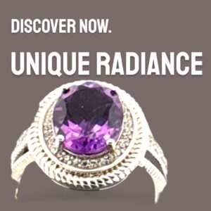 Oval Amethyst and White Topaz Accents Amethyst Platinum Jewelers MS