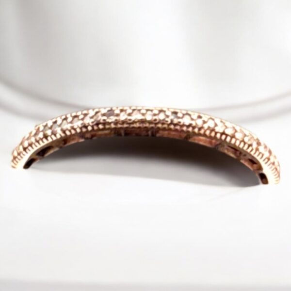 Bridal 14kt Rose Gold Halo Ring - Image 2