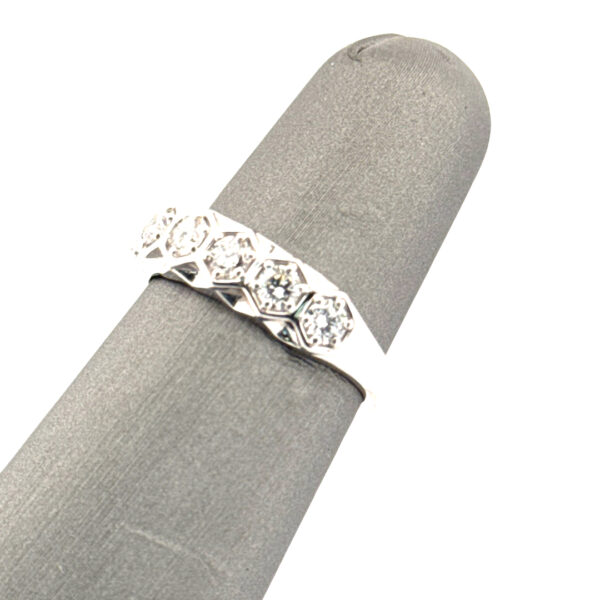 1 Carat TW Lab Grown Diamond Fashion Band in Sterling Silver, - Image 4