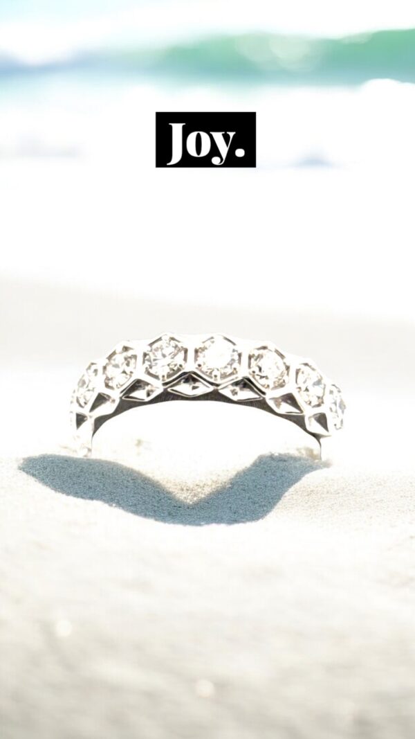 1 Carat TW Lab Grown Diamond Fashion Band in Sterling Silver,