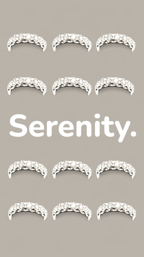 1 Carat TW Lab Grown Diamond Fashion Band in Sterling Silver, - Image 3