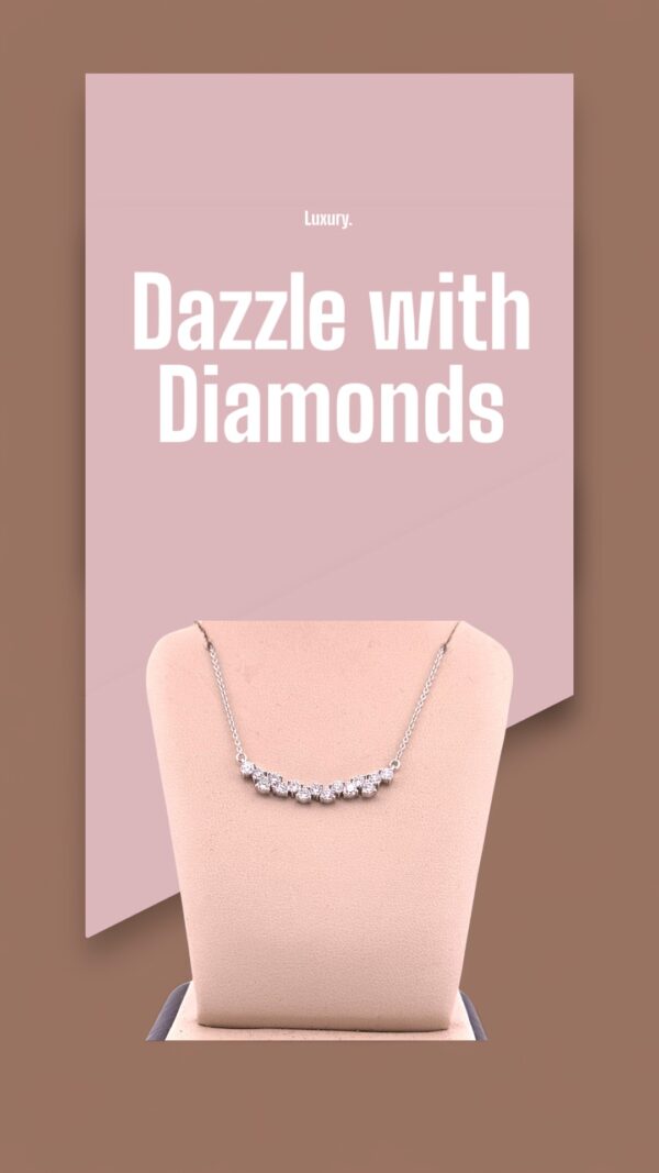1 Carat Diamond Bar Necklace