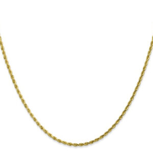 10kt Yellow Gold DC Rope Necklace Gold Jewelry Platinum Jewelers MS