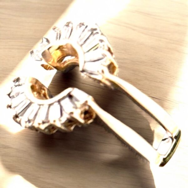 14kt Yellow Gold Ring Guard Diamond Ring - Image 4