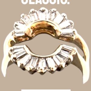 14kt Yellow Gold Ring Guard Diamond Ring Anniversary Platinum Jewelers MS
