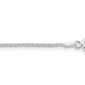 28″ Elegant Sterling Silver 1.85 MM Rope Necklace Necklace Platinum Jewelers MS