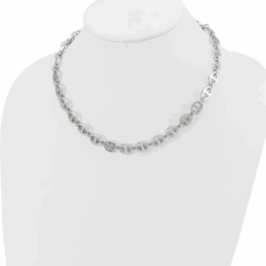 18″ Sterling Silver Mariner Link Necklace with 6.21 MM Width Silver Necklace Platinum Jewelers MS