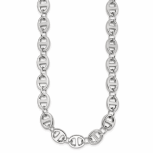 18″ Sterling Silver Mariner Link Necklace with 6.21 MM Width Silver Necklace Platinum Jewelers MS
