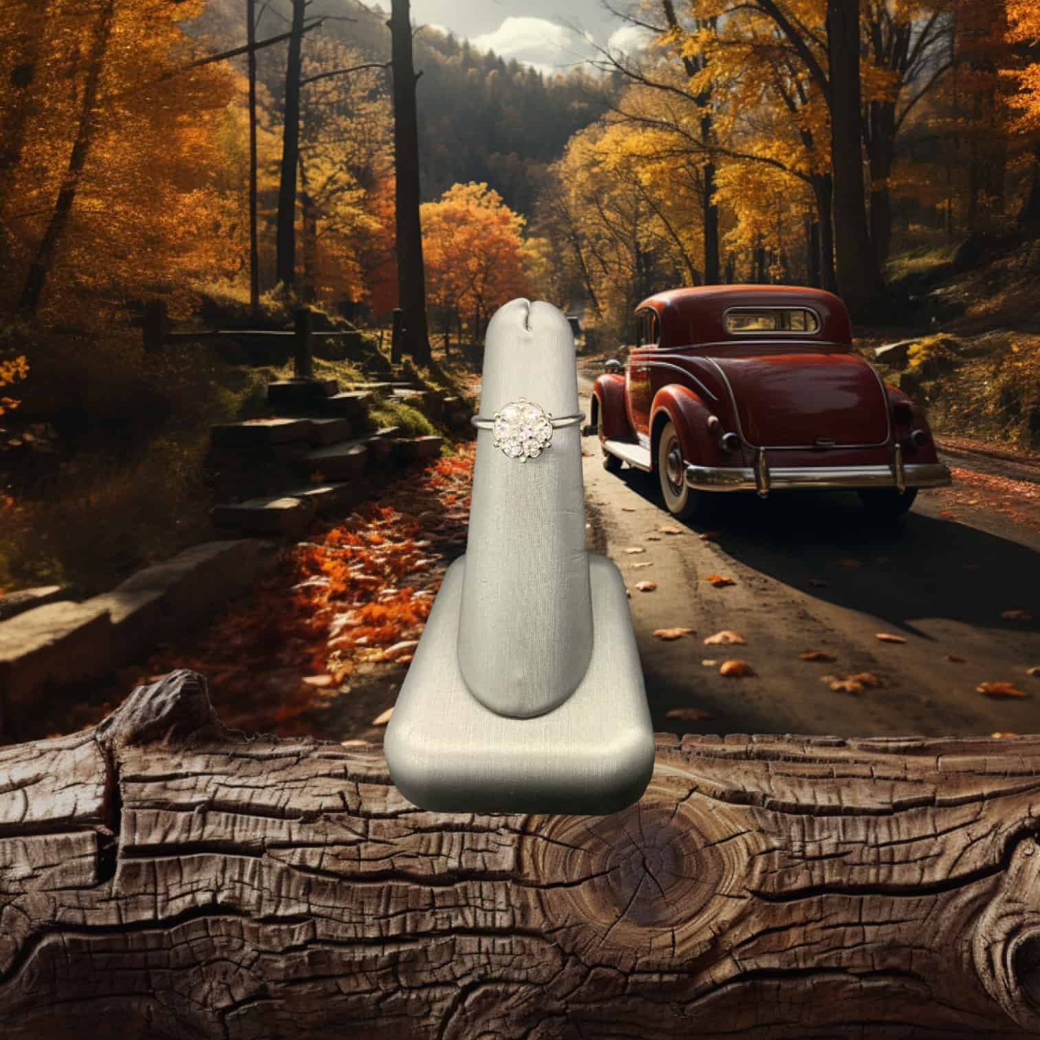 14kt White Gold 7 Round Cluster Fashion Ring Diamond Fashion Platinum Jewelers MS 14kt White Gold 7 Round Cluster Fashion Ring