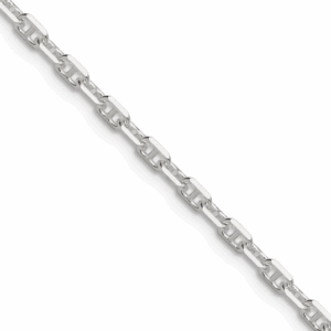 Sterling Silver 3 MM Mariner Link Necklace Necklace Platinum Jewelers MS