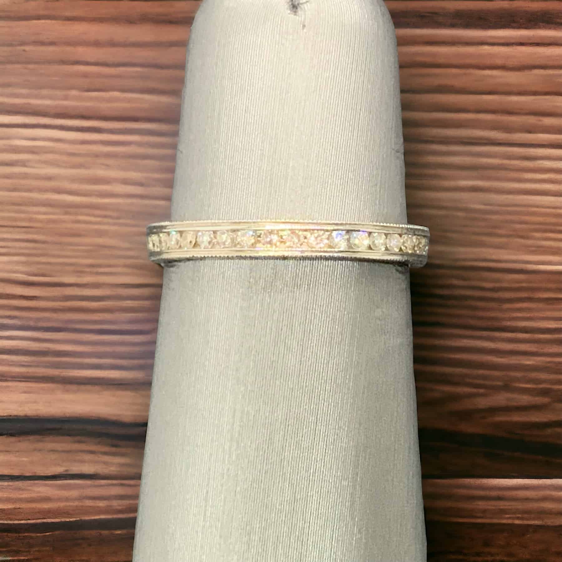 Eternity Diamond Band Anniversary Platinum Jewelers MS Eternity Diamond Band