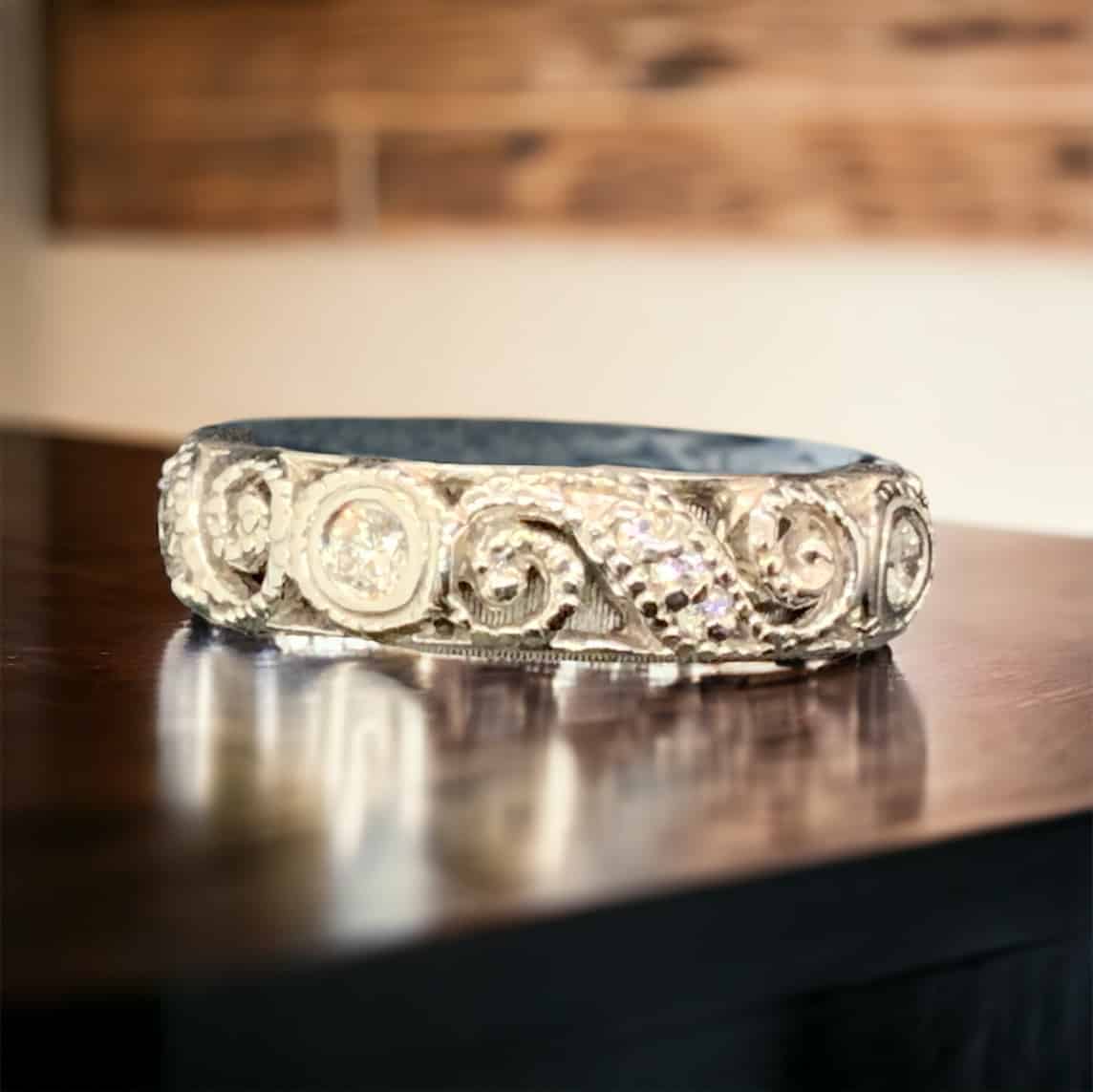 Diamond Eternity Band Anniversary Platinum Jewelers MS Diamond Eternity Band