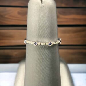 Anniversary Ring with Diamond and Sapphire Anniversary Platinum Jewelers MS Anniversary Ring with Diamond and Sapphire Anniversary Platinum Jewelers MS